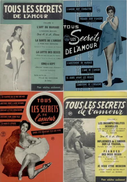 Tous Les Secrets Del'amour - French Racy Scandals - 25 Old Magazines on DVD
