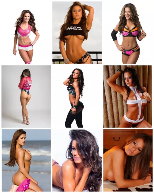 Brooke Adams WWE / TNA Wrestling 40x 6x4 Glossy Photos collection.