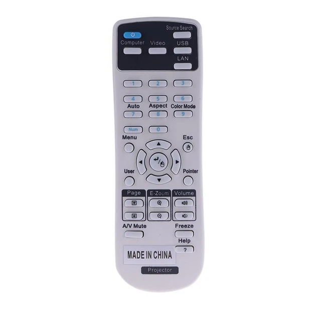 Practical Projectors Remote Control Battery Powered for EPSON 1599176 EX3220