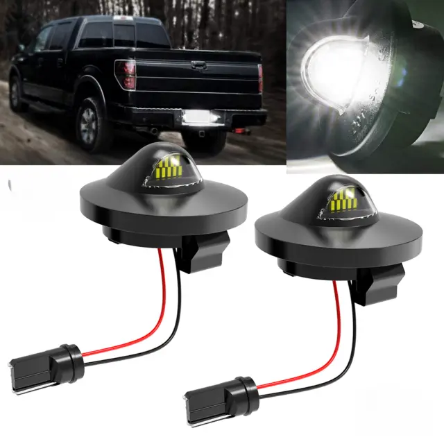 2x For Ford F150 F250 F350 LED License Plate Light Tag Lamp Assembly Replacement