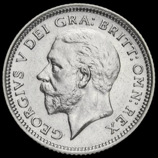 1926 George V Silver Sixpence, Third Coinage, Scarce, EF