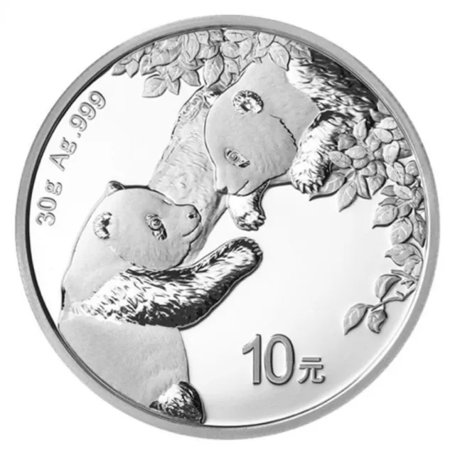 2023 China 10 Yuan 30 Gram 999 Silver Panda in Mint Capsule!