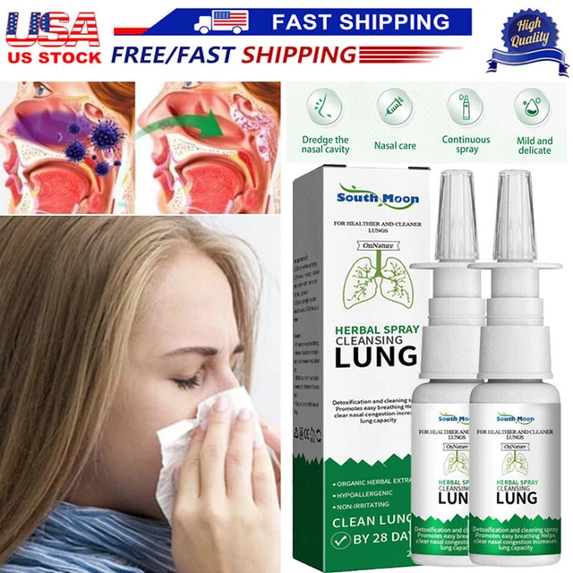 LUNG DETOX HERBAL Cleansing Spray Nasal Spray for Smokers Clear Nasal