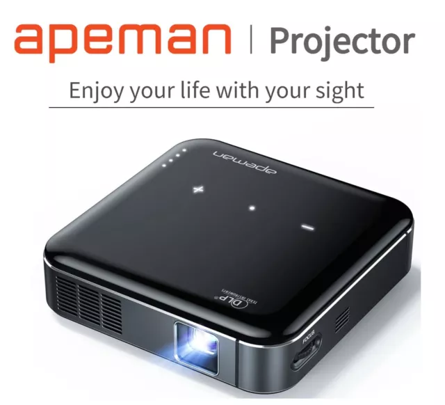 Exclusive APEMAN M400 Pocket & Portable Auto Focus Projector Smart Keystone