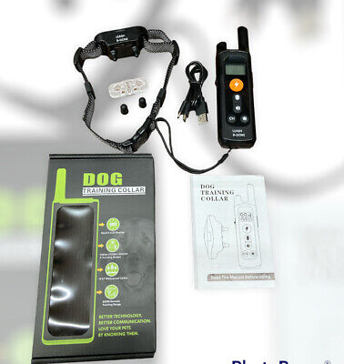 LEASH B-GONE DOG TRAINING COLLAR 800M Shock, Beep Or Vibrate! Rechargeable