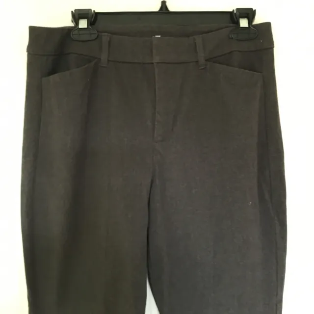 Old Navy Pixie Pants Womens Size 10 Grey Cotton High Rise Secret Smooth Pockets
