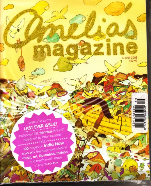 AMELIA'S MAGAZIN #10 A/W 2008 letzte Ausgabe aller Zeiten! VERSIEGELT mit GRATIS TASCHE-KIT @ NEU @