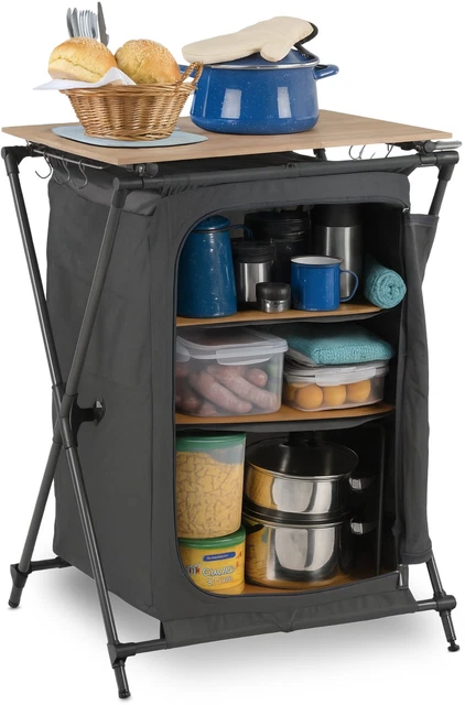 KESSER® Cuisine de camping pliable - Armoire de camping avec sac de rangement