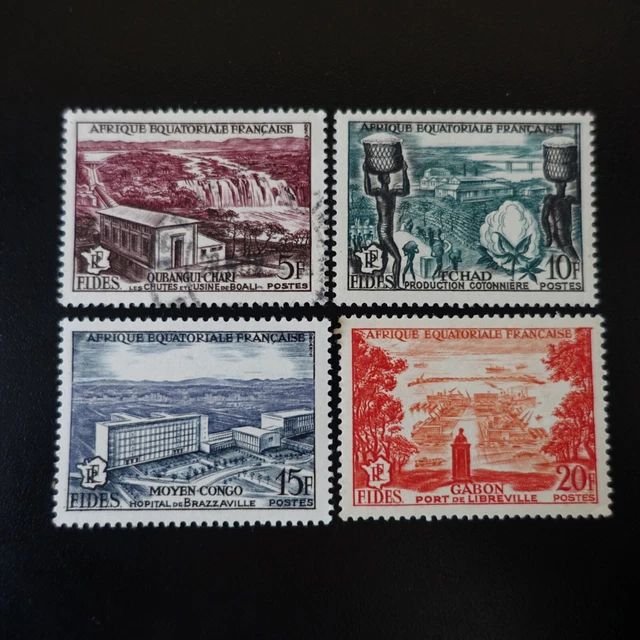 Afrika Äquatorial- Französisch Aef N° 232/235 neuer Stempel MH Und ausgelöscht