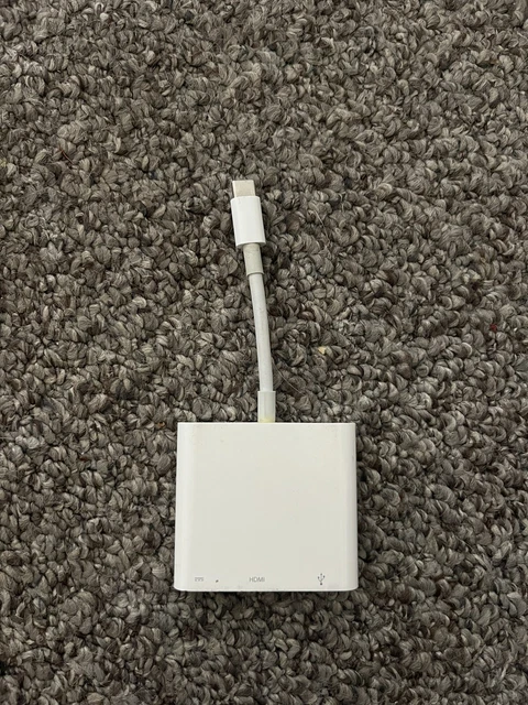 Genuine OEM Apple USB-C Digital AV Multiport Adapter To USB-C, HDMI, USB A1621 Genuine OEM Apple USB-C Digital AV Multiport Adapter To USB-C, HDMI, USB A1621