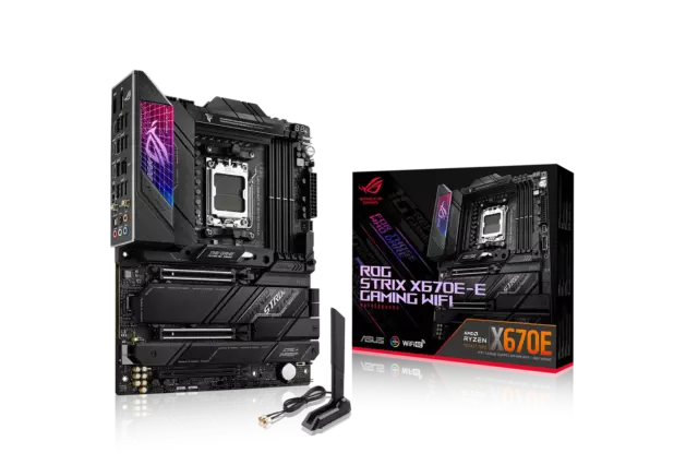 ASUS ROG STRIX X670E-E GAMING WIFI ATX Mainboard Sockel AM5 WIFI/M.2/USB3.2-C/D