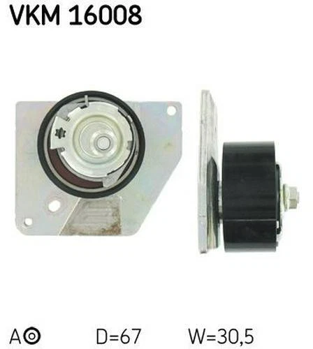 SKF Galet tendeur de courroie de distribution Poulie-tendeur VKM 16008 67mm