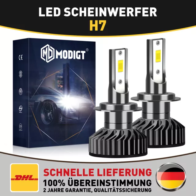 H7 LED Scheinwerfer Fern Abblendlicht 6000K VS Xenon Halogen Weiß OSRAM Replacer