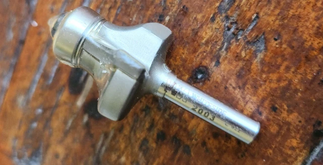 Whiteside Router Bit 2003 1/4"Shank , 3/8" Radius , 5/8" CL Round over bit
