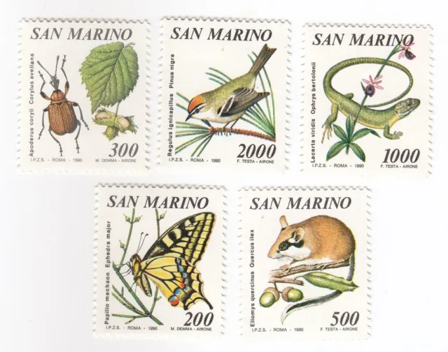 San Marino, Conjunto De 5 Sellos, MNH, Ah 2