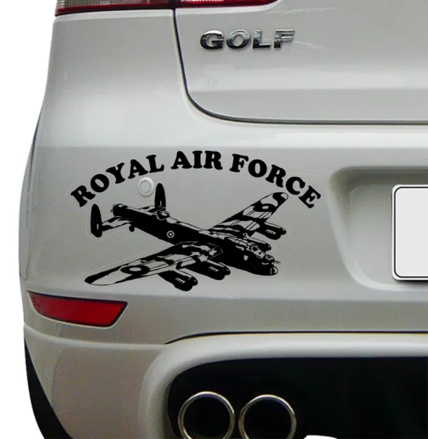 Lancaster bomber plane silhouette Decal Sticker WW2 ‎Avro York RAF Remembrance