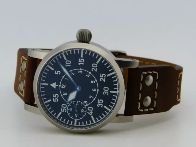 Montre Flieger Type B PURE MECANIQUE Type Unitas 6497 B-Uhr pilot SAPHIR SANDY 2