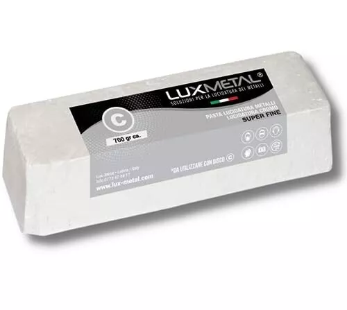 Lux Metal Pasta Abrasiva Lucidante Super Fine 700gr per Acciaio Inox Alluminio