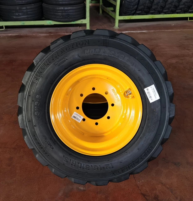12-16.5 16PLY Skid Steer Loader Tubeless Tire-R4-Super Heavy Duty-(1 Piece Set)