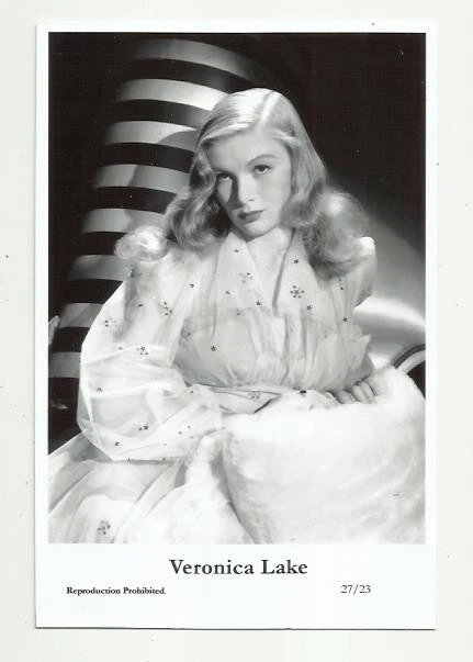 (Bx12) Veronica Lake Swiftsure Photo Postcard (27/23) Filmstar Pin Up Glamor