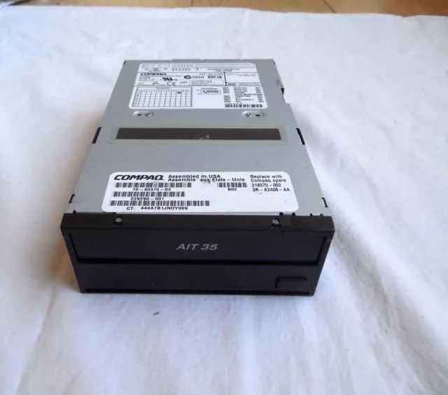 Compaq HP SDX-400C/CQ AIT-1 AIT 35/70 LVD lecteur de bande 216881 229290 218575