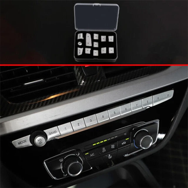 Silver Aluminum Console Shortcut Number Key Cover For Toyota Supra A90 2019-2023