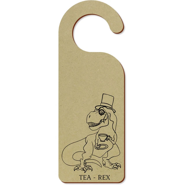 'Té - Rex Dinosaur' 200 mm x 72 mm colgador de puerta (DH00034836)
