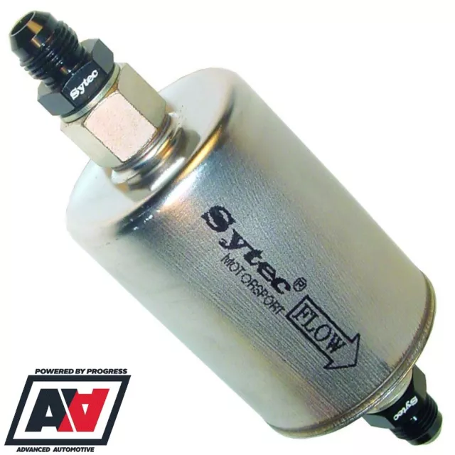 Sytec Motorsport Injection Carb Fuel Filter AN6 JIC 6 Male In & Out SSFM001 ADV