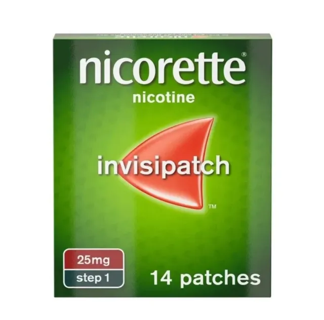 Nicorette Step 1 Nicorette InvisiPatch - 14 cerotti 25 mg - P&P gratuito