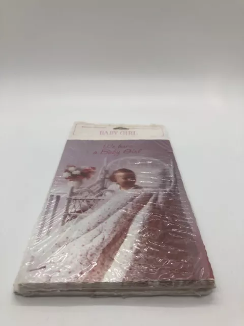 VTG Baby Announcements Girl Daughter Set of 8 Cards Made In USA Sealed