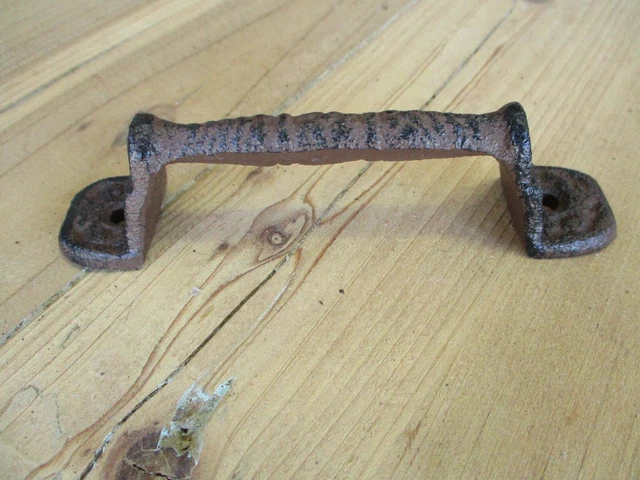 20 Cast Iron RUSTIC Barn Handle Gate Pull Shed Door Handles Fancy Drawer Pulls 8