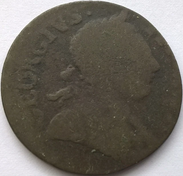 George III Non-Regal "Evasion" Half Penny. c. 1775