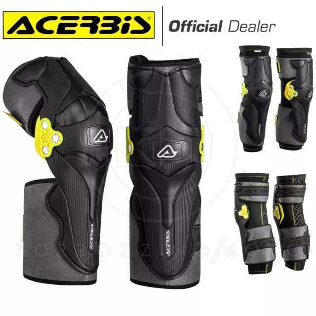 Acerbis X-Strong Knee 2.0 Coppia Ginocchiere Giallo Motocross Enduro Quad