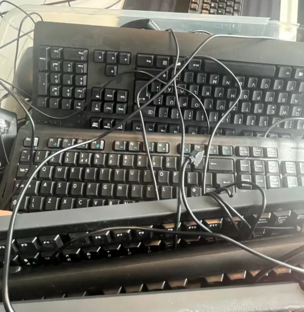 Lote de teclados y ratones de trabajo - sin probar