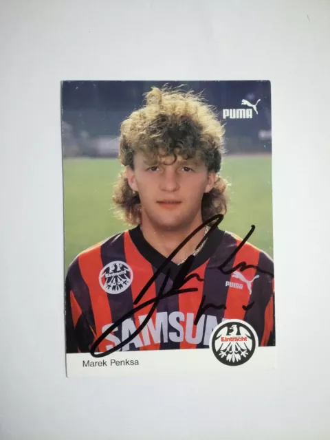 Marek Penksa - EINTRACHT FRANKFURT, Autogrammkarte signiert Saison 92/93  RAR