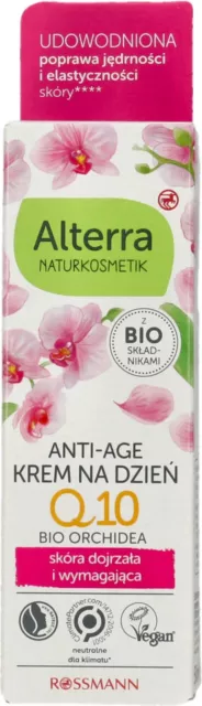 Alterra Anti Aging Q10 Tagescreme mit Bio Orchidee Bambus Ginkgo Biloba Jojoba vegan