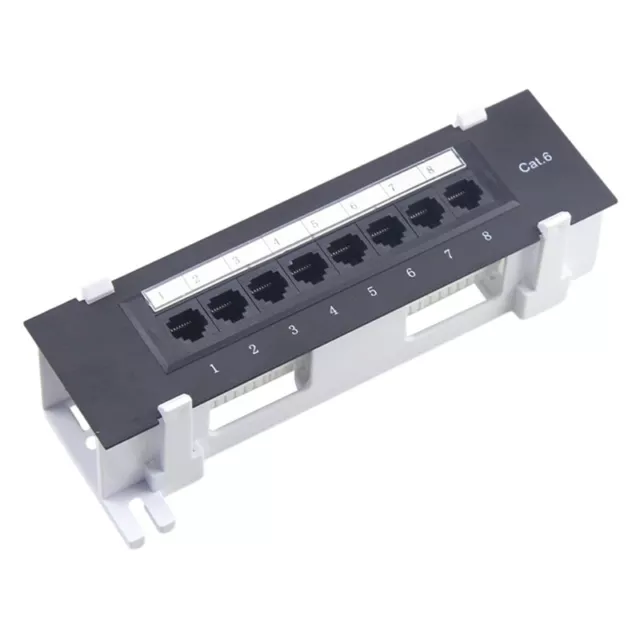 8 Port Patch Panel for . 6 Versatile Data Center Plastic Wall Mount for4012