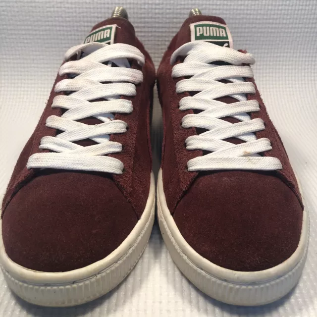 Puma Suede Classic Women's  Sneakers Shoes Casual - Burgundy 7.5 M Low Top 2