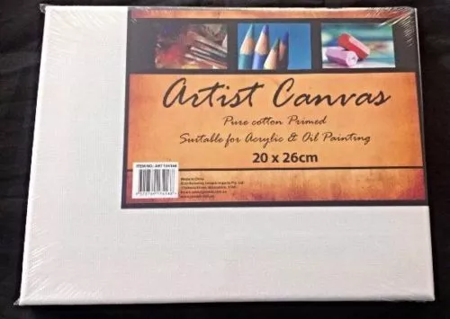 1x Artist Canvas Blank Canvas Wholesale Bulk Lots 3sizes 18x24cm 20x26cm 24x30cm