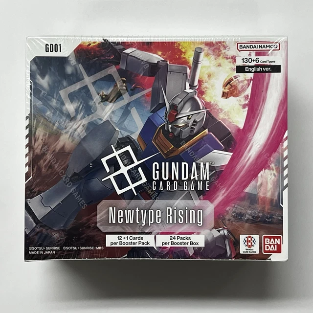 Gundam Card Game "Newtype Rising" Booster Box GD01 - Sealed Japanese Edition (2025)