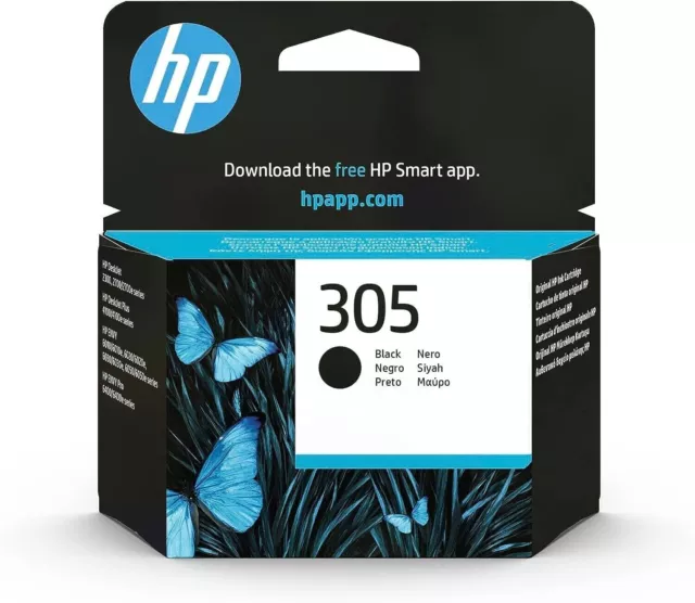 Genuine Original HP 305 Black Ink Cartridge 3YM61AE UUS Single Pack