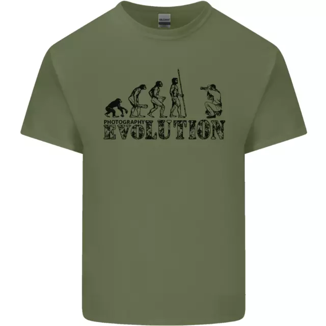 T-shirt da uomo in cotone Evolution Photographer divertente fotoraphy 6