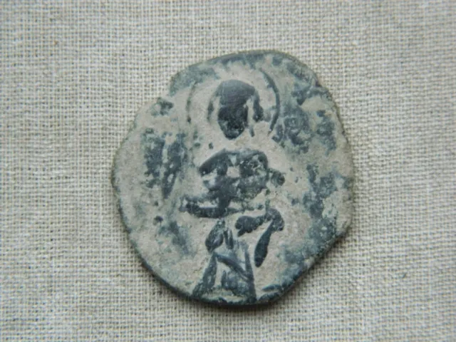 Byzantine Constantine X Ducas, Eudocia, 1059-1067 AD. AE, Follis 2