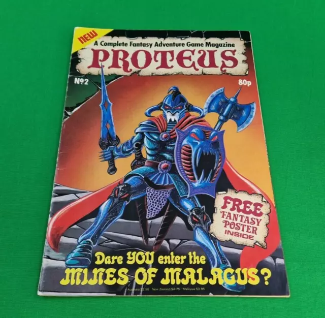 Proteus Fantasy Magazine ***ISSUE #2!!*** Adventure Game Fighting Fantasy #1