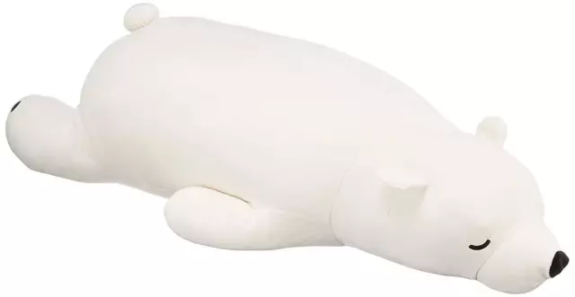 LivHeart Premium Nemu Nemu Hug Body Pillow Polar Bear L White EMS