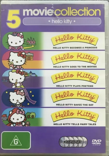 HELLO KITTY 5 MOVIE COLLECTION 5 DISC DVD - Region 4 PAL -