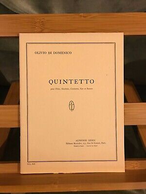 O. di Dominico Quintetto partition flute hautbois clarinette cor basson Leduc