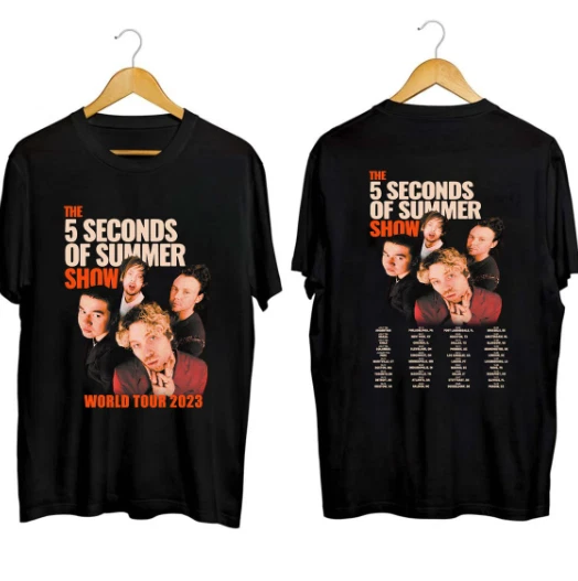 5 SECONDS OF Summer World Tour 2023 2024 Shirt, 5SOS Fan Shirt, 5SOS