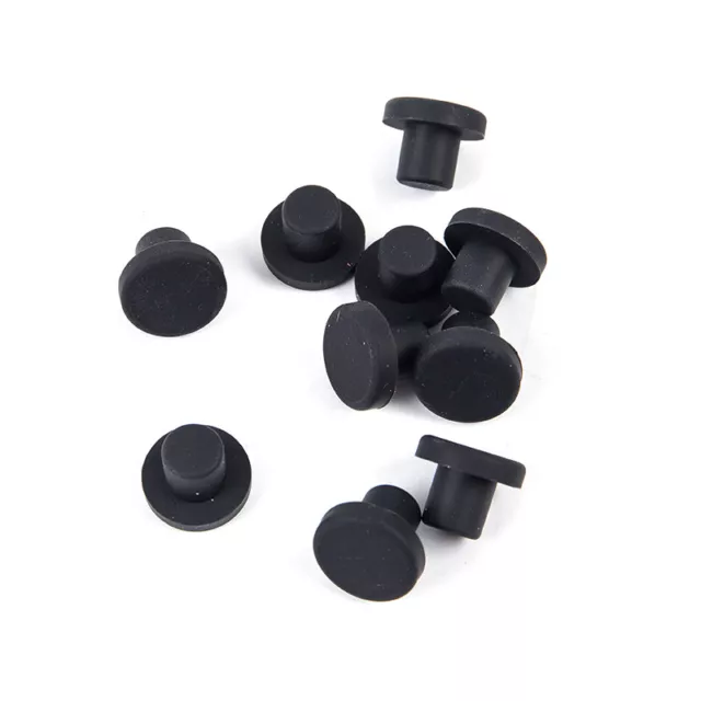10Pcs Solid Rubber Hole Caps 3-12mm High Temperature Resistance Seal Hole Plugs{