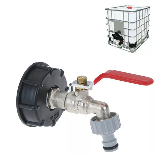 IBC Adapter S60 X6 With 1/2 Outlet Tap Kit For Rain Water Tank Rainwater